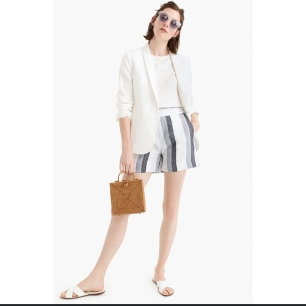 COPY - J. Crew Point Sur striped linen shorts